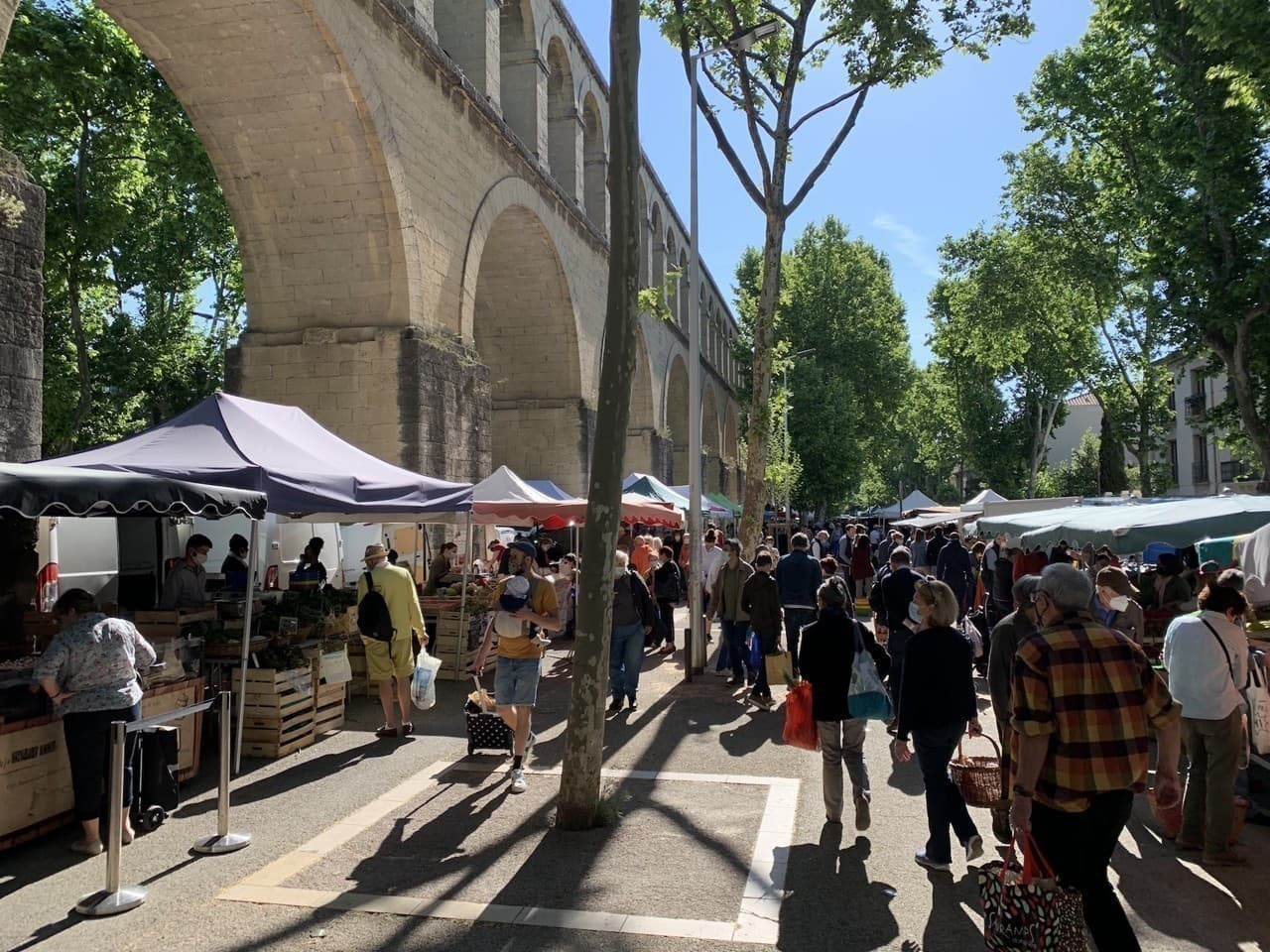 Le marché des Arceaux à Montpellier